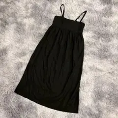 未使用級『UNIQLO』ユニクロ　キャミソールワンピース　リネン　綿　ロング