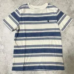 ラルフローレン　キッズ　ボーダー　Tシャツ　ブルー　夏　男の子