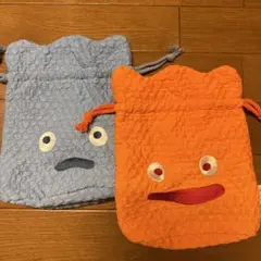 ハウルの動く城 カルシファー 巾着　2個セット　ジブリパーク