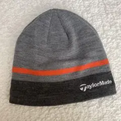 TaylorMade ニット帽 グレー/オレンジ