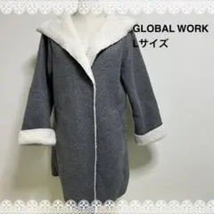 GLOBAL WORKコート　スカート　パンツ　カジュアル　グレー　デート