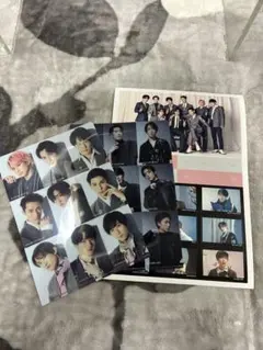 Snow Man タペストリー/W通常盤、初回A、初回B 特典ファイル、シール