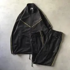 champion チャンピオン セットアップ　ジャージ　ブラック　黒　ゴールド