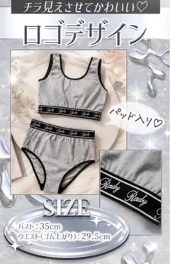 Rady❤️ノベルティ❤️インナーセット❤️グレー×ブラック❤️新品❤️