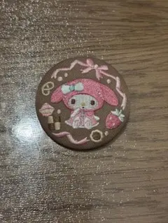 マイメロディ 刺繍缶バッジ