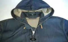 【45R】インディゴ　藍染　赤ミミ　稀少品　デニムJK+②エコBAG【日本製】