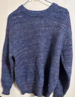 UNITED ARROWS リブ編みクルーネックセーター