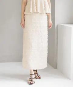 mysty woman フェザー　ナロースカート　タイトスカート