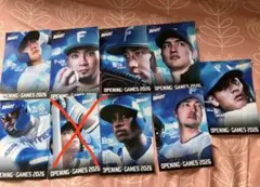 OPENING GAMES2026ステッカー（非売品）8種ファイターズセットのサムネイル