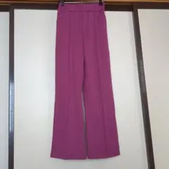 ピンク スラックス ゴムウエスト