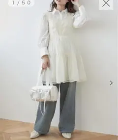 【値下げ！】MAJESTIC LEGON シアーミニワンピ&シャツワンピSET