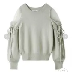 SNIDEL シースルーショルダーニットプルオーバー　MNT 2024AW