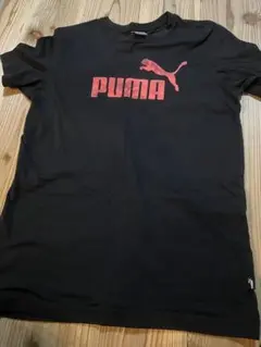 PUMA 黒 Tシャツ ロゴプリント　150〜160cmくらい