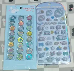 お値下げ中 [正規品]シナモロール おはじきふうシール コットンパフィーシール
