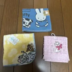 キャラクター タオル ハンカチ 3枚セット