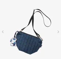 ファミリア　familiar ショルダーバッグ　青チェックのサムネイル