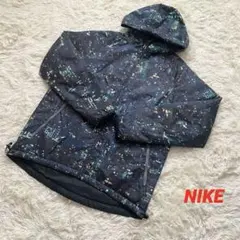 【美品】　NIKE ジャケット 夜景　柄　リバーシブル　XL フード　メンズ