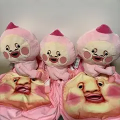 こびとづかん ぬいぐるみショルダーバッグ3点＋エアークッション2種 まとめ売り