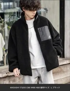 KANGOLカンゴール 別注コラボロゴ刺繍シープボアフリースジャケット/ブルゾン