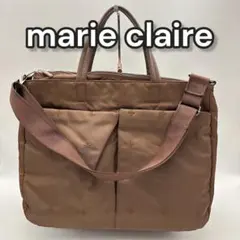 marie claire 2way マリクレール ナイロン ボストンバッグ