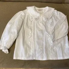 ホワイトフリルシャツ 95A