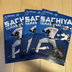 【非売品】日本ハムファイターズ JR北海道 山﨑福也コラボ クリアファイル 3枚