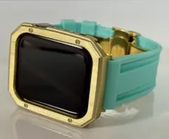 sg★Apple Watchバンド　ラバーベルト　保護カバー　艶消しケース