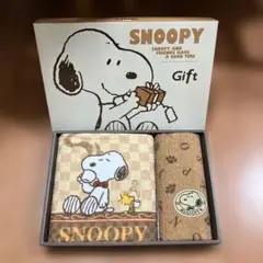 大阪西川♡新品♡SNOOPY タオルセット (バスタオル+ハンカチタオル)