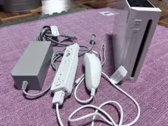 通電確認済　Wii 本体 ACアダプター リモコン　ヌンチャク付き