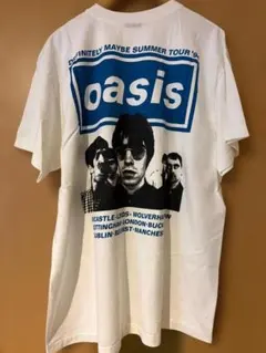 新品未使用未開封❗Oasis ストライプ柄 Tシャツ Oasis / オアシス - 1996 Tour Horizontal リンガーTシャツ(2色展開