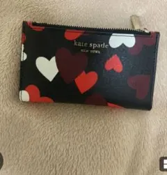 kate spade ハート柄 二つ折り財布