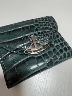 ヴィヴィアン 財布 クロコダイル風 緑 三つ折財布 グリーン 二つ折り財布