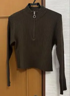 GU リブハーフジップセーター　XL