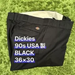 ディッキーズ　90s　黒　USA製　実寸36×30