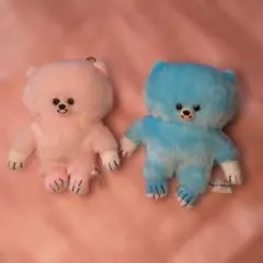 ふわふわクマ型カプセルトイ 2色セット
