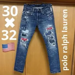 PoloRalphLauren ダメージ デニム ジーンズ 30 32 アメリカ