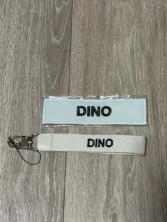 ディノ　RIGHT HERE ネームワッペン　マルチストラップ