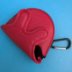 パター用ヘッドカバー　赤