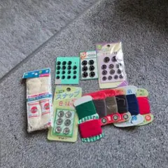 ボタンとコットン糸のセット
