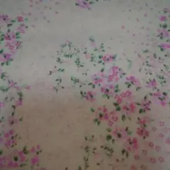 生地　cosmo 花柄　白