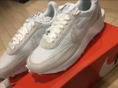 最終値下げ NIKE sacai ナイキ トリプルホワイト　LDワッフル