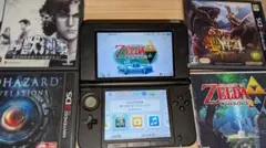 ニンテンドー 3DS LL ブルー×ブラック 充電器なし、ソフト付き