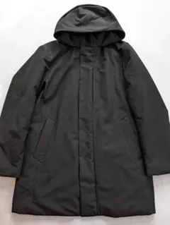 ユニクロ ハイブリッドダウンコート L ブラック ダウン90%!!