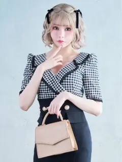 Tika ギンガムチェック キャバドレス