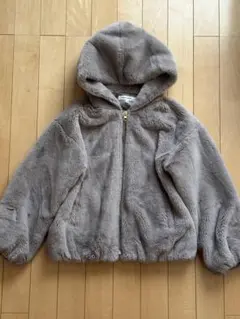 GLOBAL WORK フード付きファージャケット 130