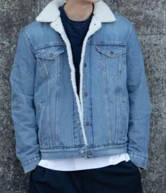 LEVI'S シェルパ襟付きデニムボアジャケット