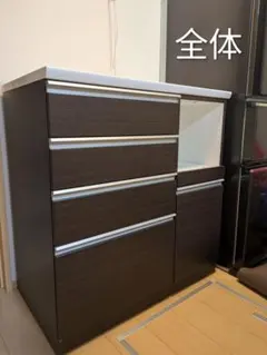 キッチンカウンター(レジューム 90QH-R DBR)