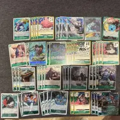 ワンピースカード　ジンベエ　緑　構築済みデッキ