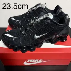 新品 NIKE WMNS SHOX TL ブラック メタリックシルバー 23.5