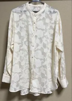NICE CLAUP 長袖ブラウス オフホワイトのサムネイル